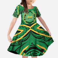 Cook Islands Constitution Day Family Matching Long Sleeve Bodycon Dress and Hawaiian Shirt 60th Anniversary - Polynesian Pride