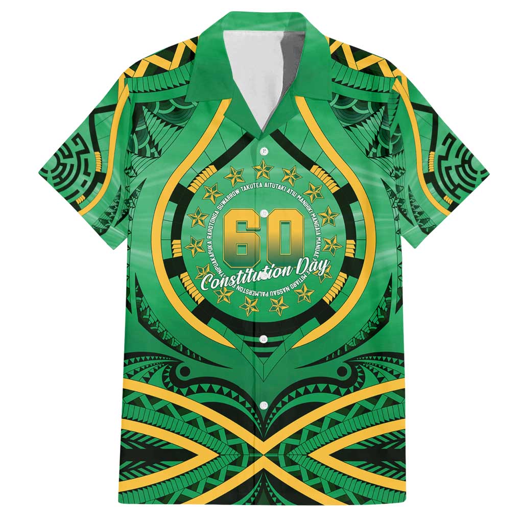 Cook Islands Constitution Day Family Matching Summer Maxi Dress and Hawaiian Shirt 60th Anniversary - Polynesian Pride