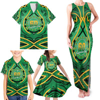 Cook Islands Constitution Day Family Matching Tank Maxi Dress and Hawaiian Shirt 60th Anniversary - Polynesian Pride