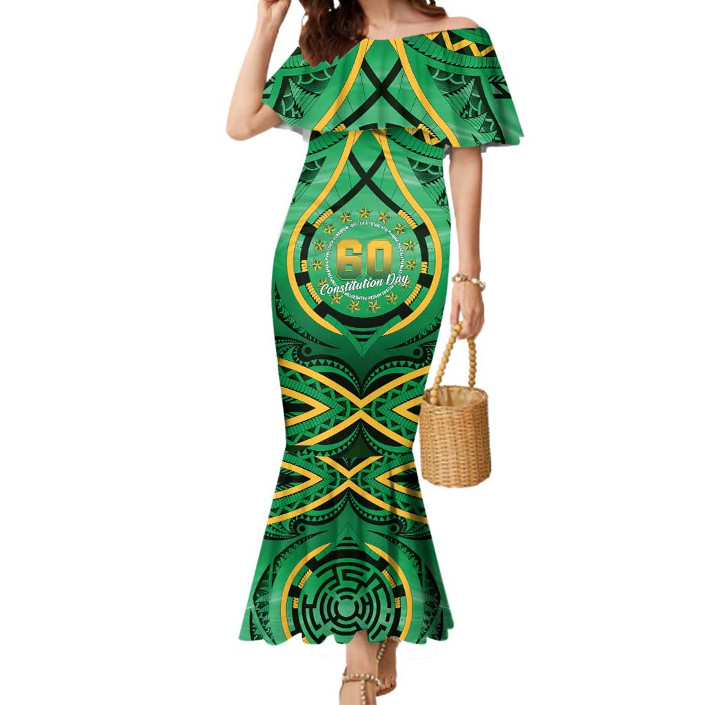 Cook Islands Constitution Day Mermaid Dress 60th Anniversary - Polynesian Pride