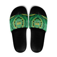 Cook Islands Constitution Day Slide Sandals 60th Anniversary - Polynesian Pride