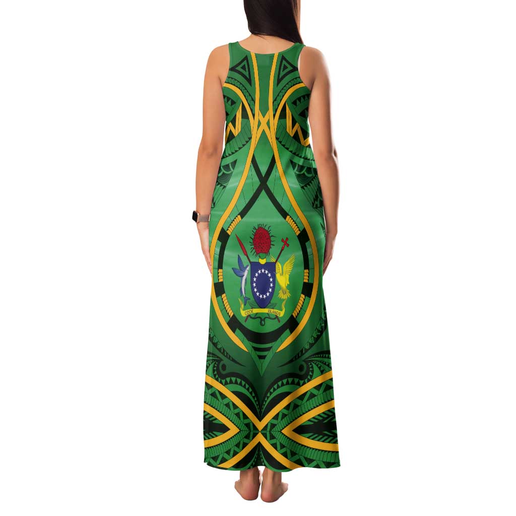 Cook Islands Constitution Day Tank Maxi Dress 60th Anniversary - Polynesian Pride