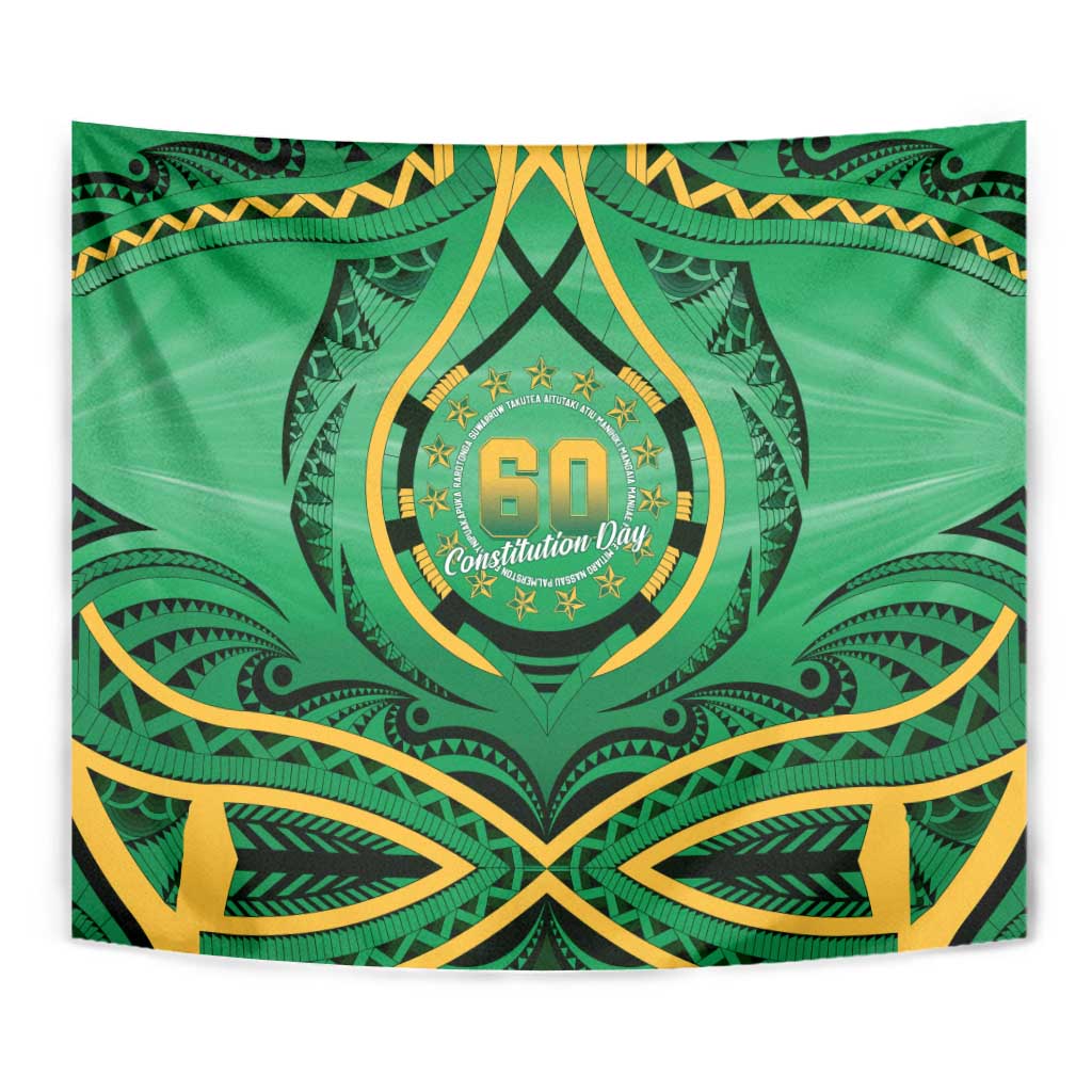 Cook Islands Constitution Day Tapestry 60th Anniversary - Polynesian Pride