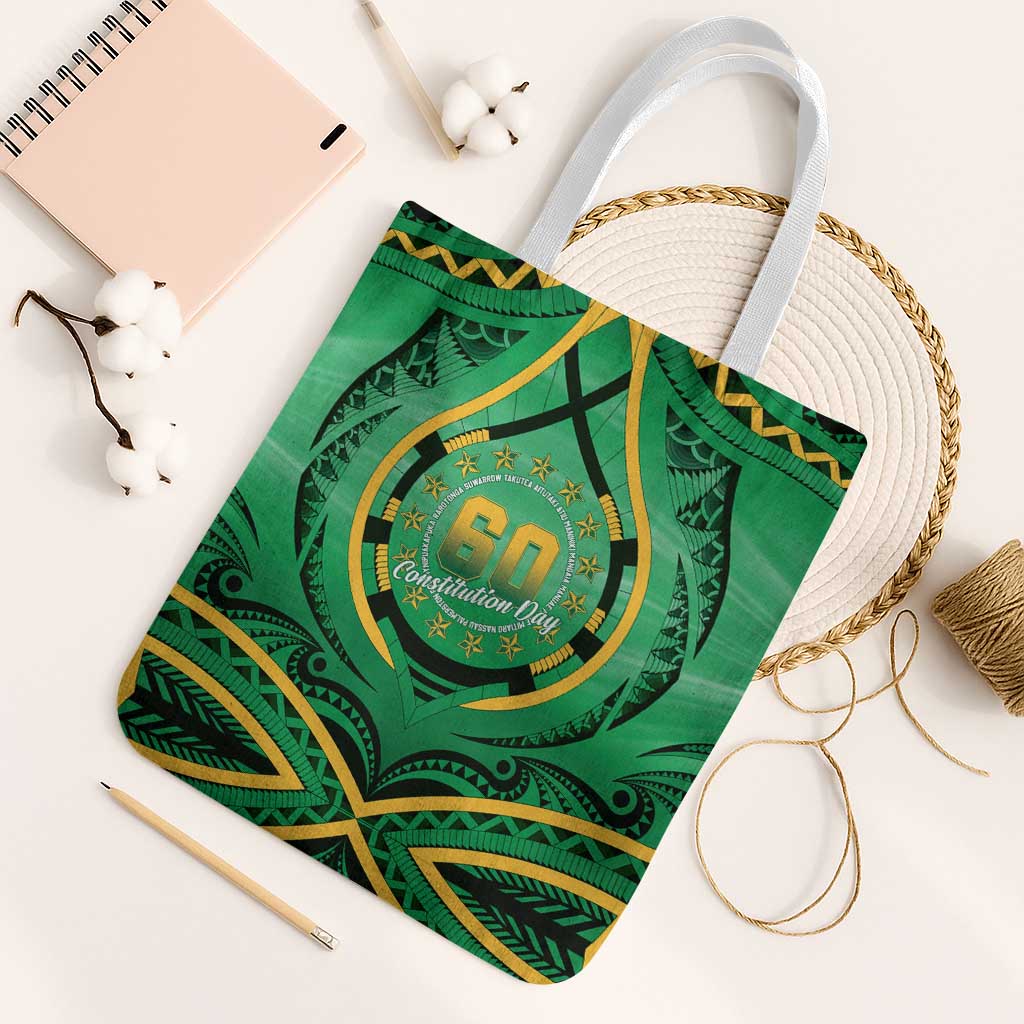 Cook Islands Constitution Day Tote Bag 60th Anniversary - Polynesian Pride