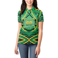 Cook Islands Constitution Day Women Polo Shirt 60th Anniversary - Polynesian Pride