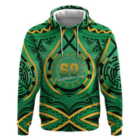 Cook Islands Constitution Day Zip Hoodie 60th Anniversary - Polynesian Pride