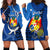 Personalized Tonga Vavau Hoodie Dress Humpback Whale Coat Of Arms With Ngatu Pattern LT05 - Polynesian Pride