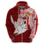 Personalized Tonga Niuas Hoodie White Tailed Tropicbird With Ngatu Pattern LT05 - Polynesian Pride