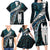 New Zealand Aotearoa Family Matching Long Sleeve Bodycon Dress and Hawaiian Shirt Maori Hei Rehua Paua Shell Glitter Green