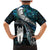 New Zealand Aotearoa Family Matching Mermaid Dress and Hawaiian Shirt Maori Hei Rehua Paua Shell Glitter Green