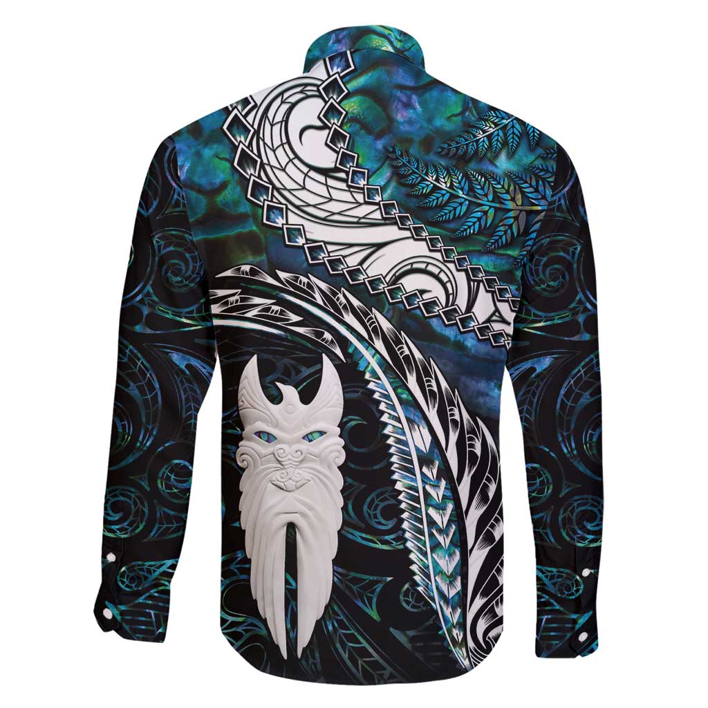 New Zealand Aotearoa Family Matching Mermaid Dress and Hawaiian Shirt Maori Hei Rehua Paua Shell Glitter Green LT05 - Polynesian Pride