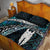 New Zealand Aotearoa Quilt Bed Set Maori Hei Rehua Paua Shell Glitter Green