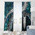 New Zealand Aotearoa Window Curtain Maori Hei Rehua Paua Shell Glitter Green