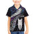 New Zealand Aotearoa Family Matching Mermaid Dress and Hawaiian Shirt Maori Hei Rehua Paua Shell Glitter Purple