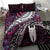 New Zealand Aotearoa Bedding Set Maori Hei Rehua Paua Shell Glitter Pink