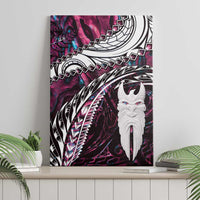 New Zealand Aotearoa Canvas Wall Art Maori Hei Rehua Paua Shell Glitter Pink LT05 - Polynesian Pride