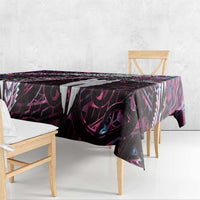 New Zealand Aotearoa Tablecloth Maori Hei Rehua Paua Shell Glitter Pink LT05 - Polynesian Pride