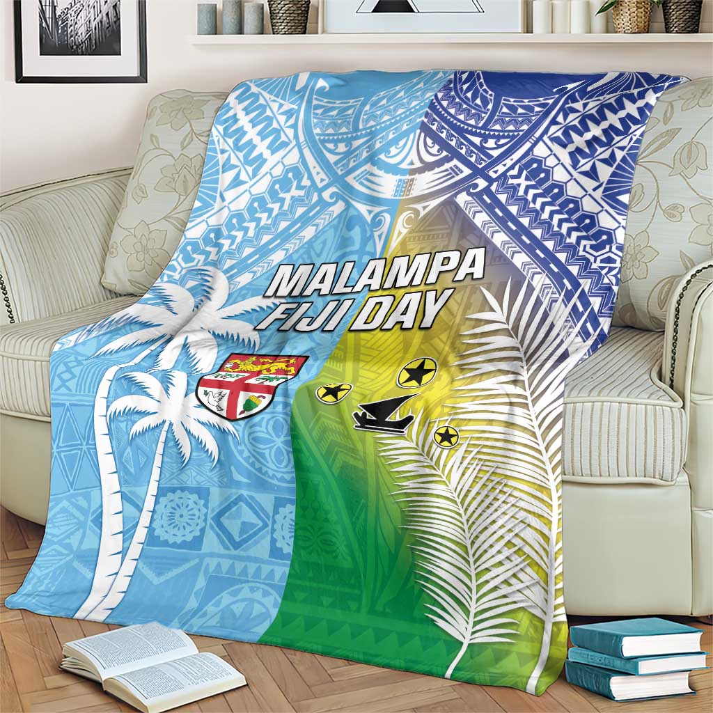 Happy Malampa Fiji Day Blanket Half Mix Style LT05 - Polynesian Pride