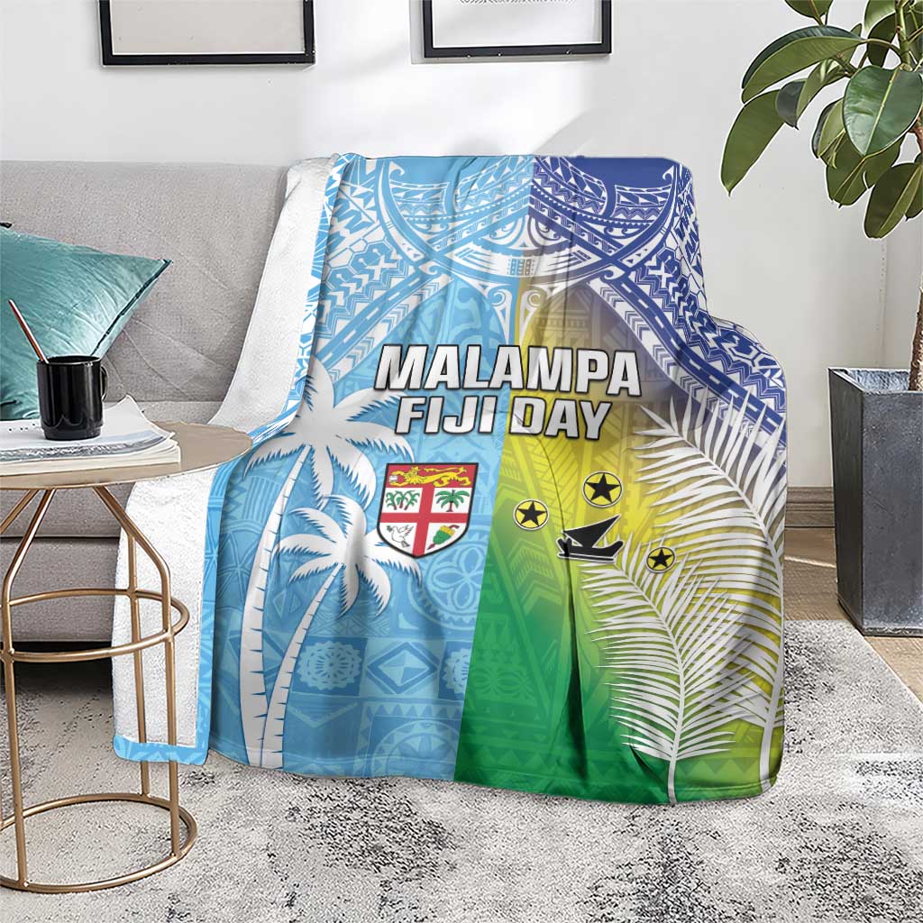 Happy Malampa Fiji Day Blanket Half Mix Style LT05 - Polynesian Pride