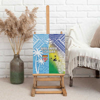 Happy Malampa Fiji Day Canvas Wall Art Half Mix Style LT05 - Polynesian Pride