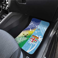 Happy Malampa Fiji Day Car Mats Half Mix Style LT05 - Polynesian Pride