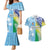 Personalised Happy Malampa Fiji Day Couples Matching Mermaid Dress and Hawaiian Shirt Half Mix Style