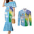 Personalised Happy Malampa Fiji Day Couples Matching Mermaid Dress and Long Sleeve Button Shirt Half Mix Style