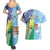 Personalised Happy Malampa Fiji Day Couples Matching Summer Maxi Dress and Hawaiian Shirt Half Mix Style