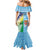 Personalised Happy Malampa Fiji Day Family Matching Mermaid Dress and Hawaiian Shirt Half Mix Style