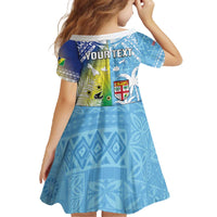 Personalised Happy Malampa Fiji Day Family Matching Off The Shoulder Long Sleeve Dress and Hawaiian Shirt Half Mix Style