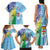 Personalised Happy Malampa Fiji Day Family Matching Tank Maxi Dress and Hawaiian Shirt Half Mix Style