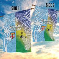 Happy Malampa Fiji Day Garden Flag Half Mix Style