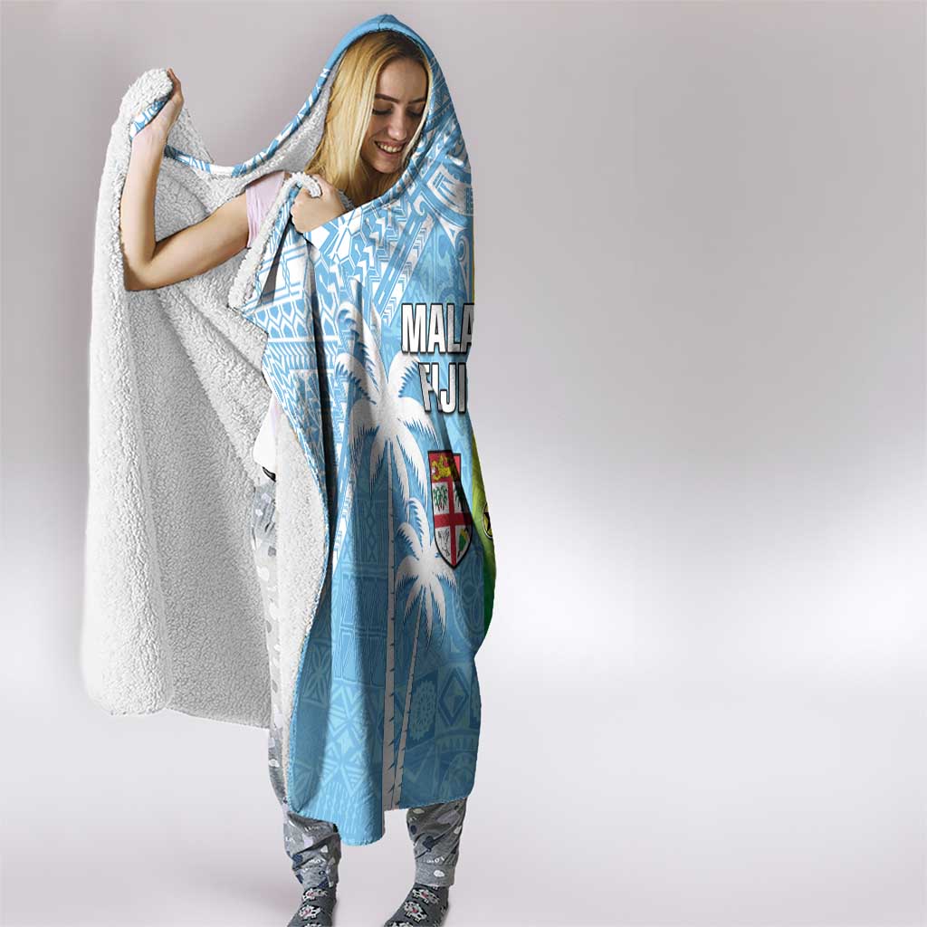 Happy Malampa Fiji Day Hooded Blanket Half Mix Style LT05 - Polynesian Pride