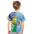 Personalised Happy Malampa Fiji Day Kid T Shirt Half Mix Style