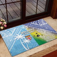 Happy Malampa Fiji Day Rubber Doormat Half Mix Style LT05 - Polynesian Pride