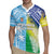 Personalised Happy Malampa Fiji Day Rugby Jersey Half Mix Style