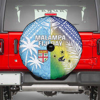 Happy Malampa Fiji Day Spare Tire Cover Half Mix Style LT05 - Polynesian Pride