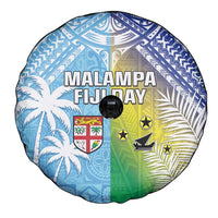Happy Malampa Fiji Day Spare Tire Cover Half Mix Style LT05 - Polynesian Pride