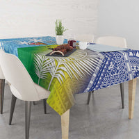 Happy Malampa Fiji Day Tablecloth Half Mix Style LT05 - Polynesian Pride