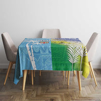 Happy Malampa Fiji Day Tablecloth Half Mix Style LT05 - Polynesian Pride