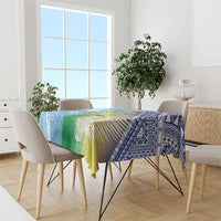 Happy Malampa Fiji Day Tablecloth Half Mix Style LT05 - Polynesian Pride