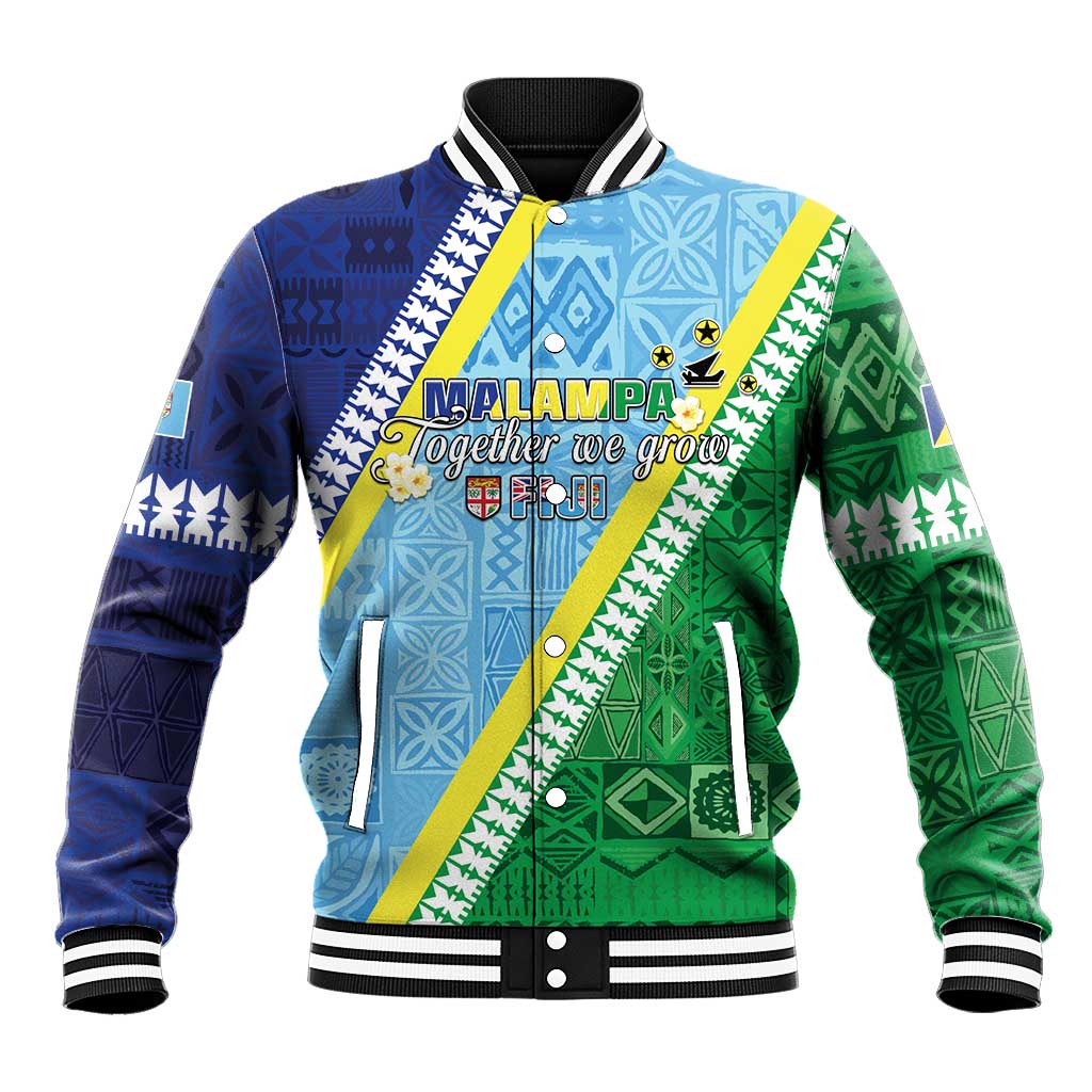 Love Malampa Fiji Day Baseball Jacket Together We Grow