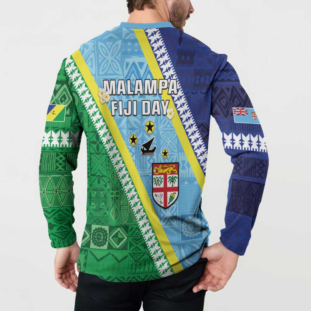 Love Malampa Fiji Day Button Sweatshirt Together We Grow LT05 - Polynesian Pride