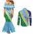 Love Malampa Fiji Day Couples Matching Mermaid Dress and Long Sleeve Button Shirt Together We Grow