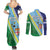 Love Malampa Fiji Day Couples Matching Summer Maxi Dress and Long Sleeve Button Shirt Together We Grow