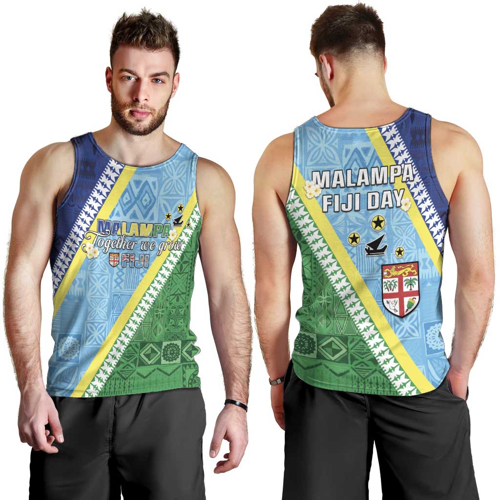 Love Malampa Fiji Day Men Tank Top Together We Grow LT05 - Polynesian Pride