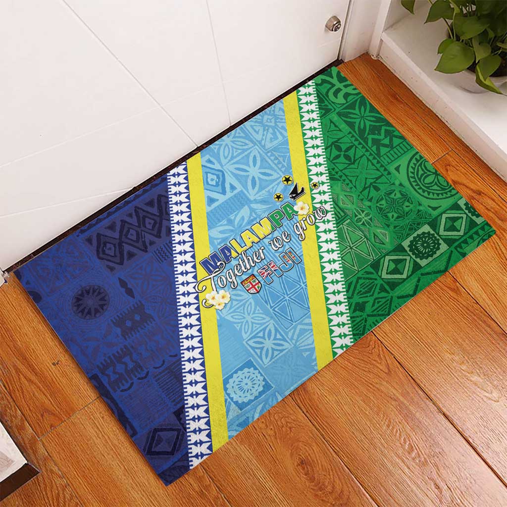 Love Malampa Fiji Day Rubber Doormat Together We Grow LT05 - Polynesian Pride