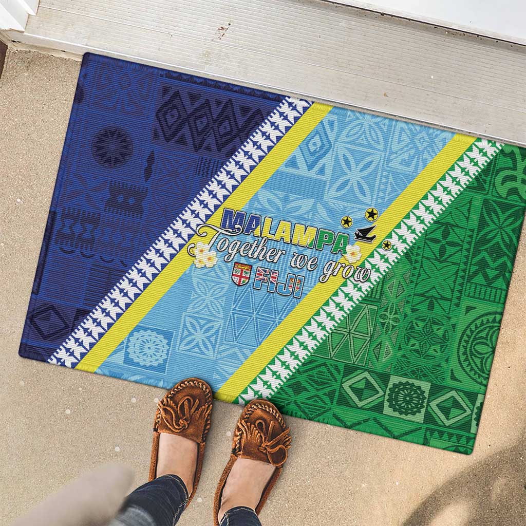 Love Malampa Fiji Day Rubber Doormat Together We Grow LT05 - Polynesian Pride