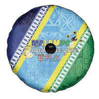 Love Malampa Fiji Day Spare Tire Cover Together We Grow LT05 - Polynesian Pride
