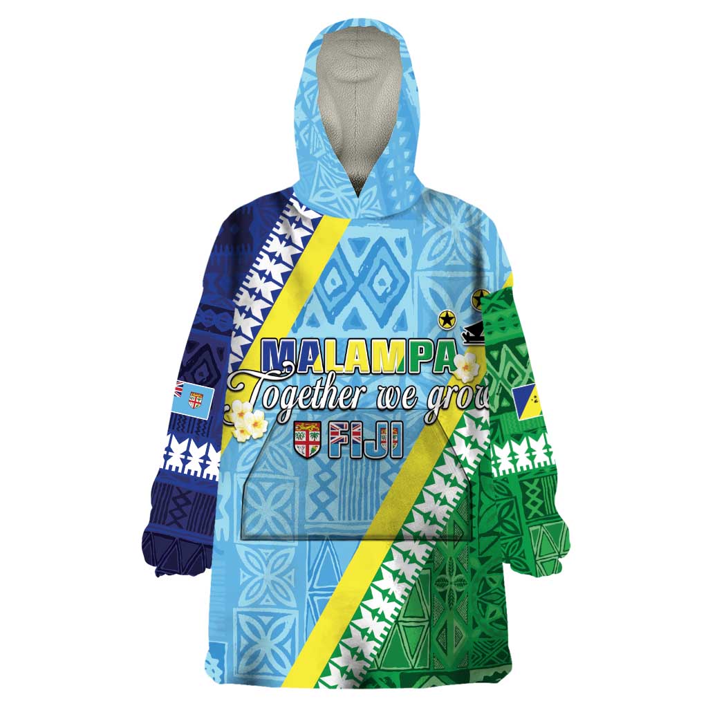 Love Malampa Fiji Day Wearable Blanket Hoodie Together We Grow